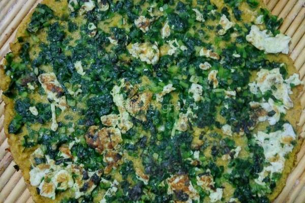 玉米韭菜饼的做法图解8