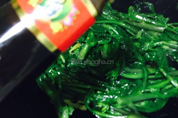 蚝油炒香水芥兰的做法图解6