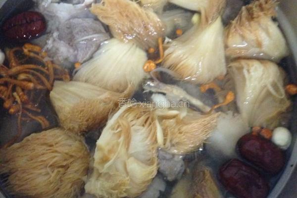 猴头菇虫草花龙骨汤的做法图解3