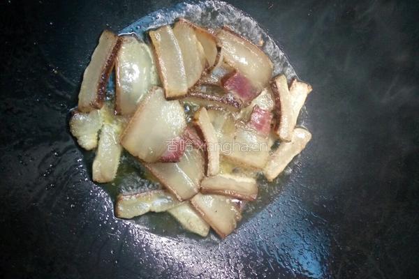 莴笋炒腊肉的做法图解6