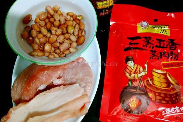 米粉蒸肉的做法图解2