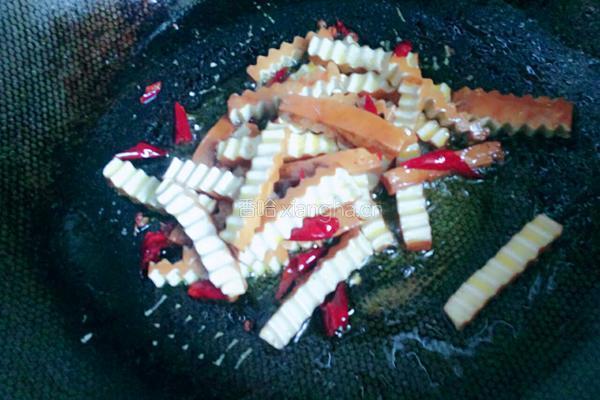 西芹炒香干的做法图解4