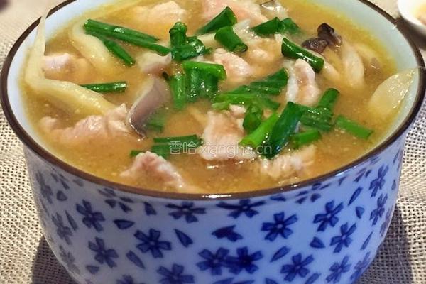 蘑菇肉片汤的做法图解10