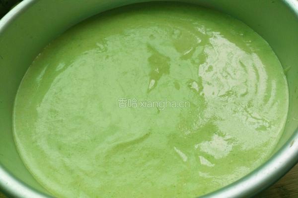 菠菜戚风蛋糕的做法图解18