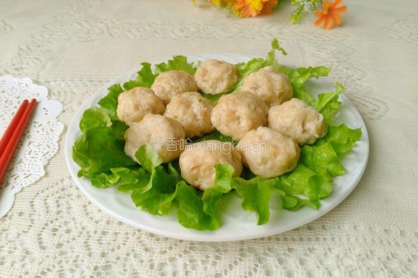  蒸鱼肉丸的做法图解10