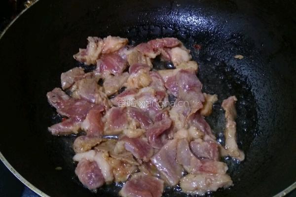 节瓜炒梅头肉的做法图解3