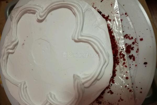 红丝绒水果蛋糕的做法图解7