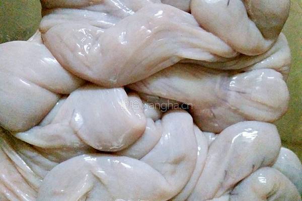 香辣仔肠的做法图解1