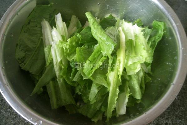 蚝油油麦菜的做法图解3