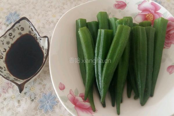 白灼秋葵的做法图解4