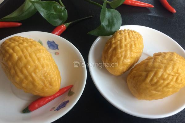 南瓜花卷的做法图解12