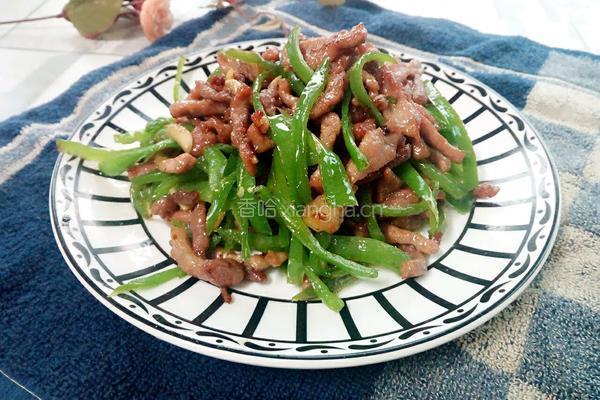 青椒炒肉的做法图解9