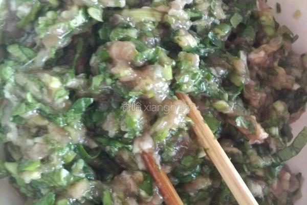 小白菜猪肉水饺的做法图解4