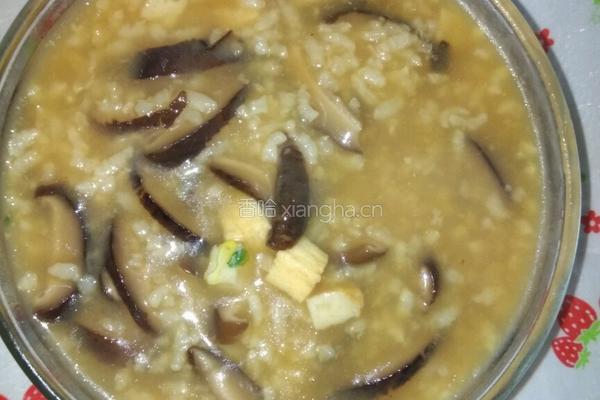 香菇脆豆腐粥