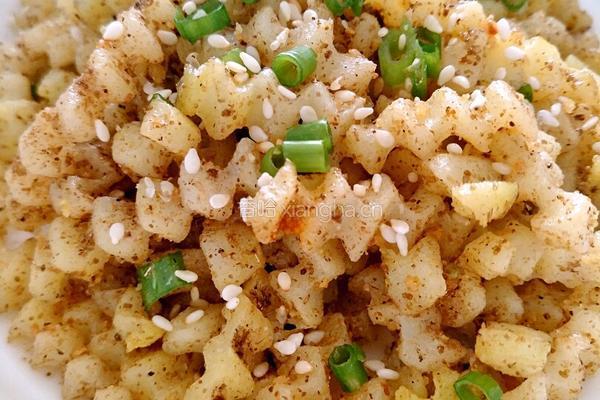 孜然土豆花的做法图解4