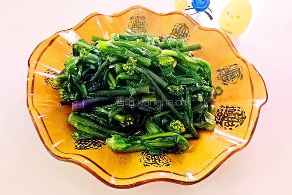清炒红油菜苔的做法图解6