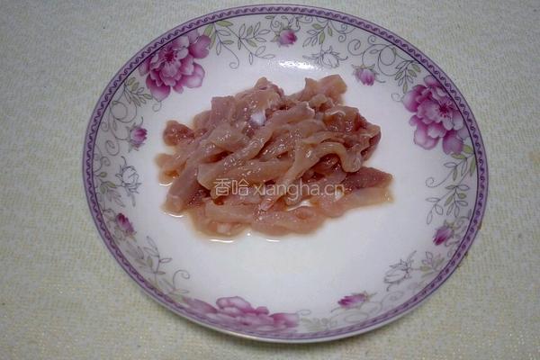 芹菜炒肉丝的做法图解3
