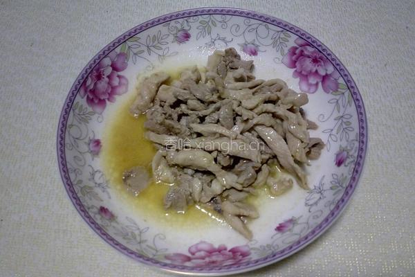 芹菜炒肉丝的做法图解7