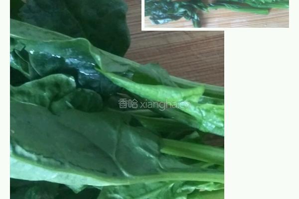 菠菜条的做法图解1