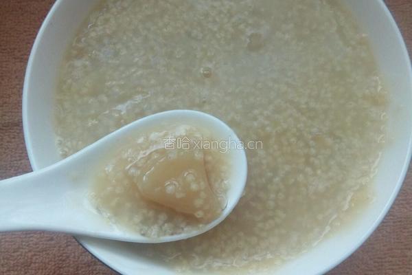 苹果小米粥的做法图解4
