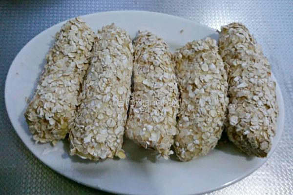 炸燕麦香蕉卷的做法图解8