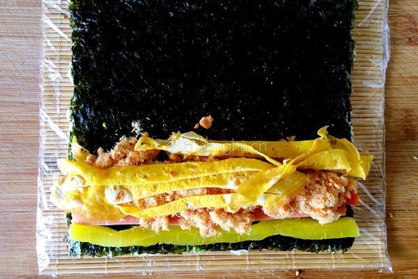 肉松火腿寿司的做法图解15
