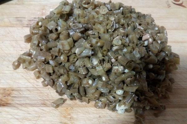 肉末酸豇豆的做法图解2