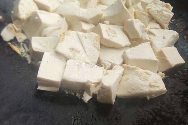 瘦肉炒豆腐的做法图解4