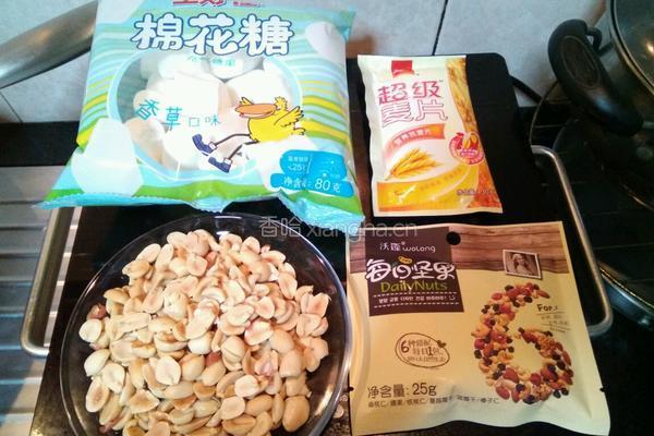 什锦干果燕麦牛轧糖的做法图解1