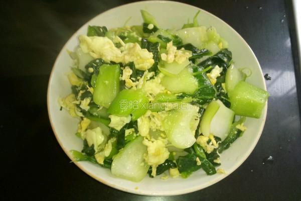 鸡蛋炒青菜的做法图解10