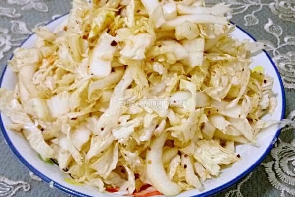 凉拌白菜心的做法图解4