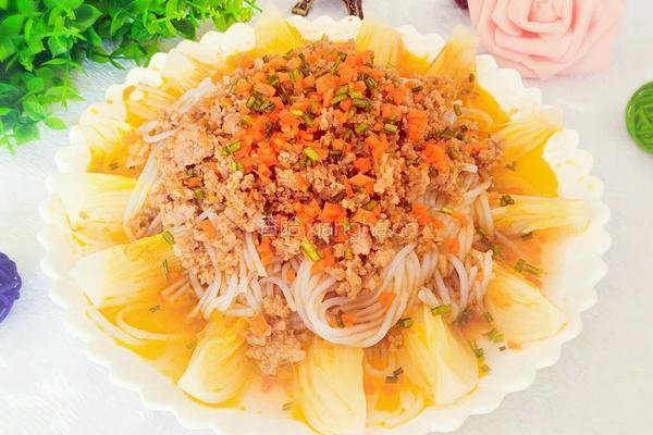 肉末粉丝娃娃菜的做法图解10