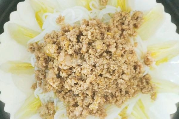 肉末粉丝娃娃菜的做法图解9