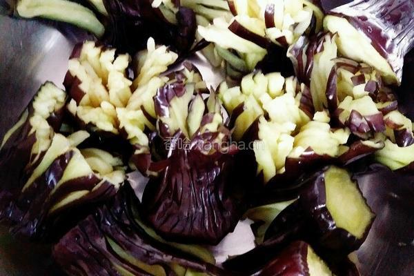 菊花茄子的做法图解9