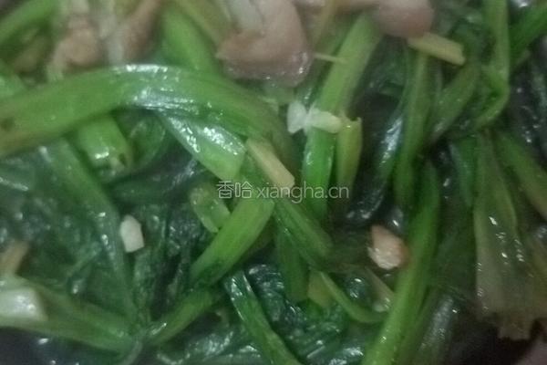 瘦肉蒜蓉炒油麦菜的做法图解8