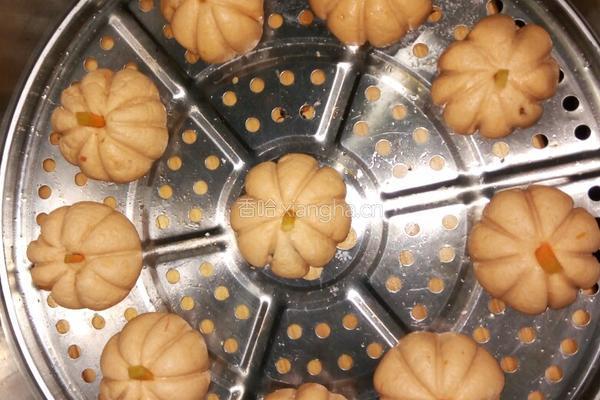 蒸绿豆馅南瓜的做法图解6