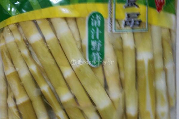 野笋炒蹄筋的做法图解1