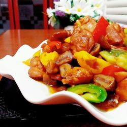 青椒栗子鸡的做法[图]