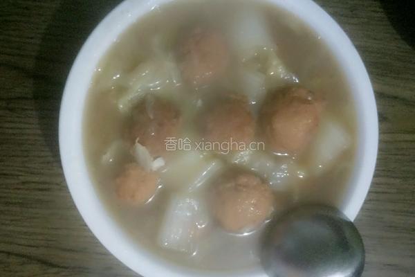 狮子头炖白菜的做法图解10