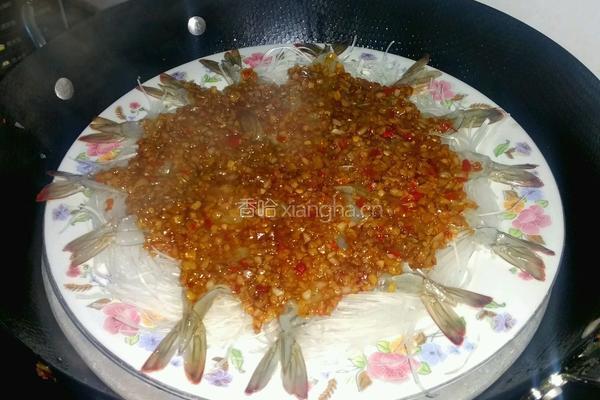 蒜蓉粉丝虾的做法图解6