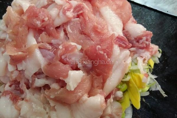 五花肉白菜香菇水饺的做法图解6