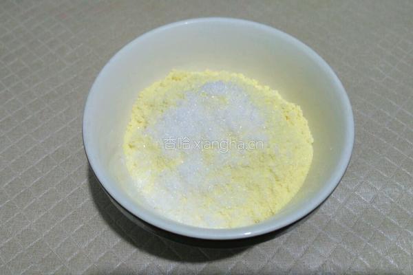 玉米发糕的做法图解3