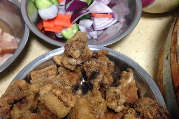 菠萝香鸡船的做法图解4