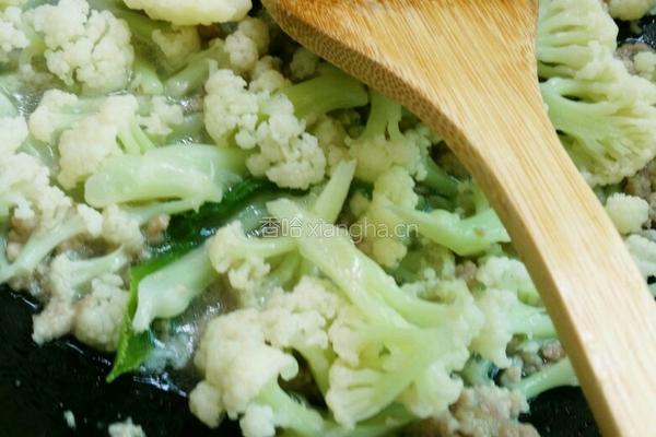 肉末花菜的做法图解8