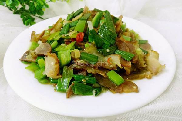 蒜炒腊肉的做法图解9