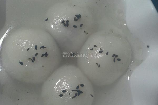 桂花黑芝麻猪油汤圆的做法图解10