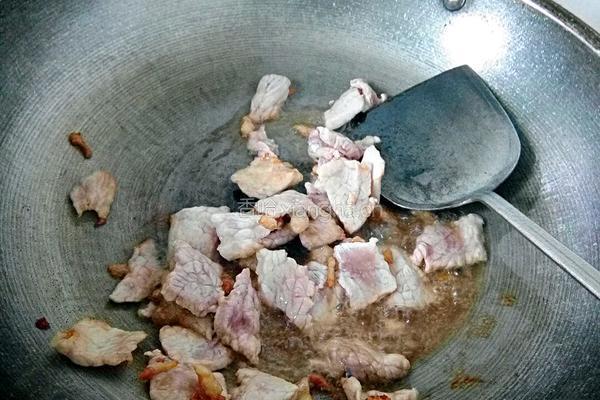 扁豆烧肉的做法图解4