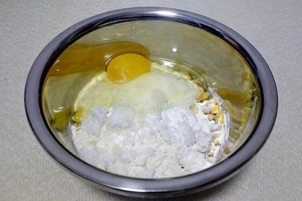 玉米粒煎饼的做法图解3