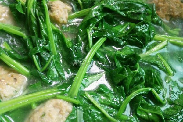 菠菜丸子汤的做法图解6