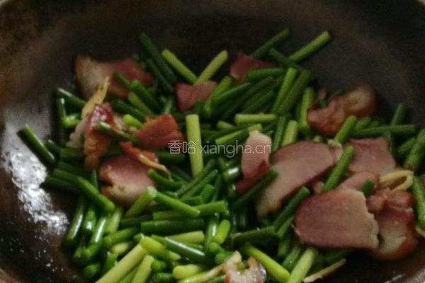 新春腊肉蒜苗的做法图解10